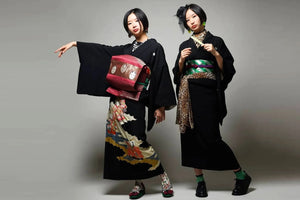 porter kimono japonais
