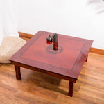table basse chinoise rouge