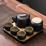 service à thé japonais noir